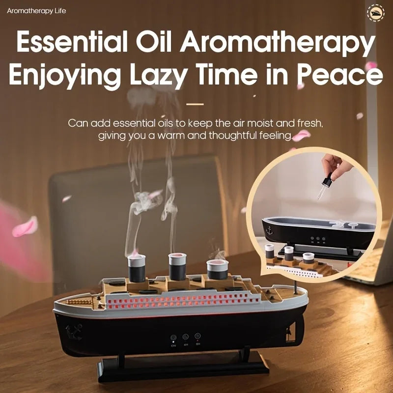 Titanic Humidifier 250ml – Aromatherapy Diffuser with LED Lights