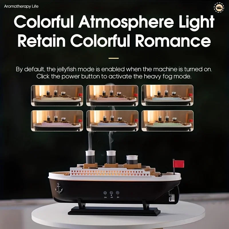 Titanic Humidifier 250ml – Aromatherapy Diffuser with LED Lights